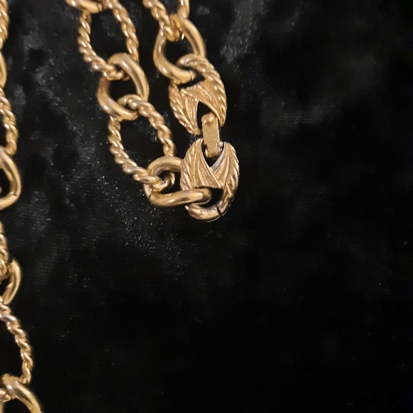 Vintage Goldstone Monet Link Necklace - Picture 3 of 4